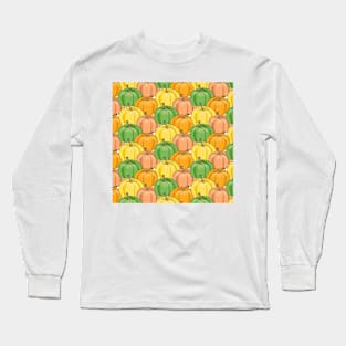 Pumpkins Pattern Long Sleeve T-Shirt